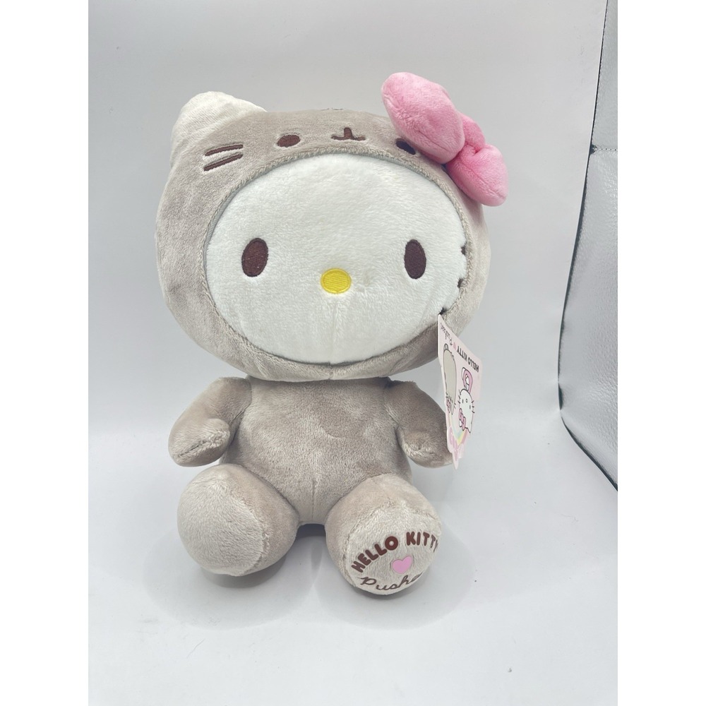 Rare HTF 2021 Sanrio‎ Hello Kitty Pusheen GUND Plush Stuffed Animal Cat BinA